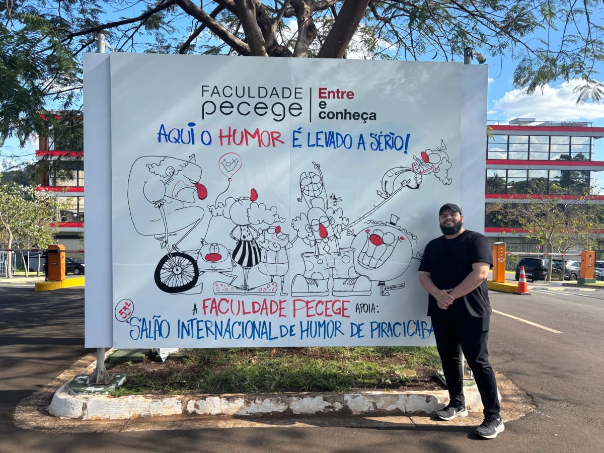 Pecege supports the 53rd Piracicaba International Humor Exhibition, which discusses artificial intelligence and human creativity
