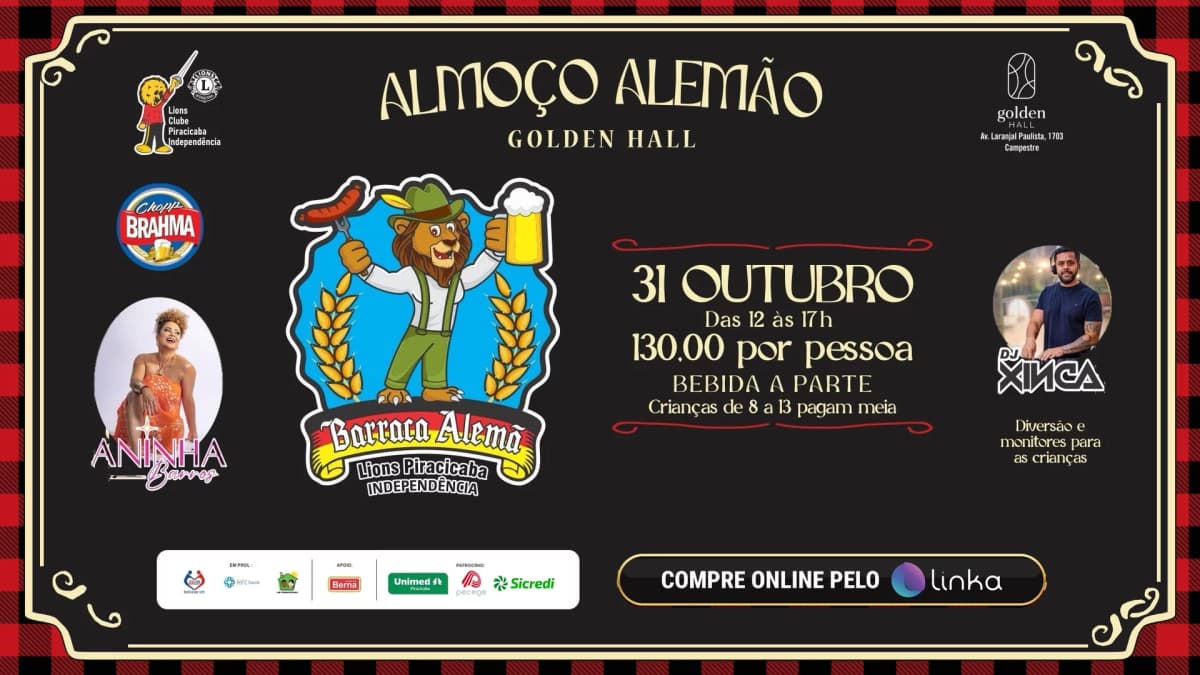 Lions German Lunch will have ticket sales through Linka, a Pecege solution